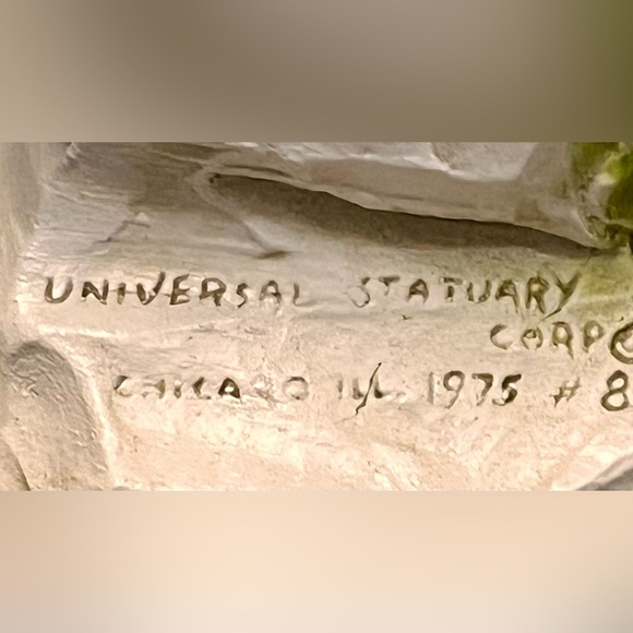 Universal Statuary Chicago 1975 German Italian Peasant Girl Item 821 MCM Retro - Picture 7 of 16